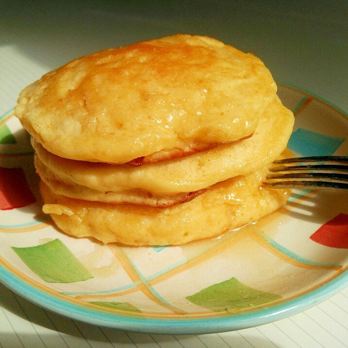簡単しっとりヨーグルトパンケーキ レシピ 作り方 By かあと1091 楽天レシピ 簡単しっとりヨーグルトパンケーキ レシピ 作り方 By かあと1091 楽天レシピ